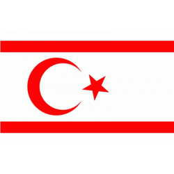 Cypr Północny(Republika Turecka) Flaga 90x150 cm